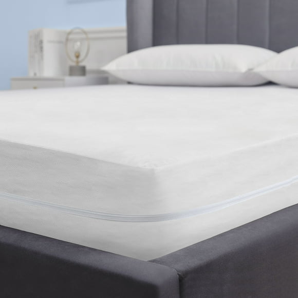 Qucyy Fabric Zippered Waterproof and Bed Bug Mite Mattress Encasement Cover Protector