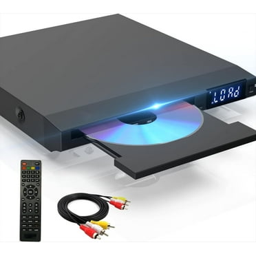 Mini DVD Player with remote, Small DVD Player for TV  Support NTSC/PAL, USB Input and RCA Connection, Compact DVD Playres for Home