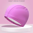 thumbnail image 2 of Gorro de baño de tela de poliuretano, paquete de 2, gorros de ducha para hombres y mujeres, gorros de ducha de poliuretano para hombres y mujeres adultos, 2 of 5