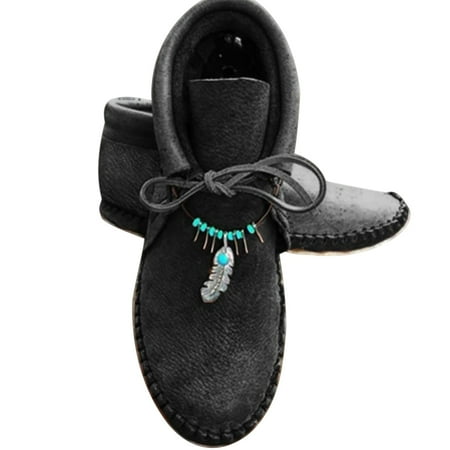 

All Season PU Leather Flat Heel Daily Boots Breathable Anti-slip for Women Lady 39