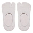 thumbnail image 2 of 1 Par de Calcetines Tabi de corte bajo para mujer antideslizantes Invisibles Beige, 2 of 8