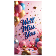 thumbnail image 6 of LUUFILx Farewell Decoration Backdrop Banner Party Supplies Confetti Stars Balloons Miss You Celebration Event Background Photography Props, 6 of 7