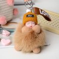 thumbnail image 2 of Furry Sleeping Baby Keychain with Sleeping Pompon, Suitable for Babies, Handbags Or Car Pendants, Keychains, 2 of 2