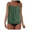 thumbnail image 3 of adviicd Hauts de Maillot de Bain pour Femmes Hauts de Tankini pour Femmes 2026 - Haut de Maillot de Bain Gainant Seulement Haut de Maillot de Bain Modeste Haut de Maillot Sans Bas (Vert Armée, M), 3 of 7