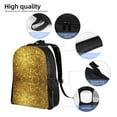 thumbnail image 4 of Men Women Gold Laptop Backpack For Outdoor Camping Travel Daypack Casual Bag, 4 of 7