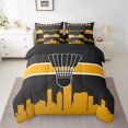 thumbnail image 2 of YST Sports Gamer 7-Piece Comforter Set, Black Yellow, Full, 2 of 4