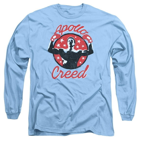 Rocky Apollo Star Long Sleeve Adult 18/1 T-Shirt Carolina Blue