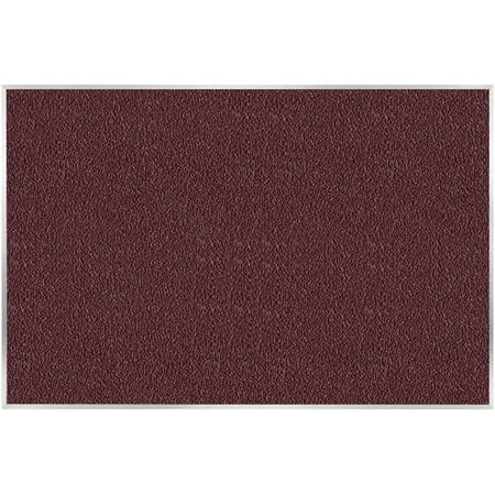 Ghent's Vinyl 3' x 5' Bulletin Board with Aluminum Frame in Berry Red
