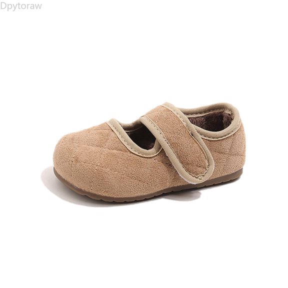 Dpytoraw Winter Girls Sneakers Warm Fleece Lined Casual Shoes Non Slip Sole Soft Comfortable Indoor Outdoor Play Shoes For Toddlers And Kids Kids Athletic Shoes Girls Size 6.5 M