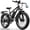 black, variant on Pro Electric Bike Upgraded Version,26"x4" Fat Tire Peak 1500 E-Mountain Bicycle with NFC,28MPH 48V 15Ah Removable Battery,7-Speed Ebike UL2849(Blue)