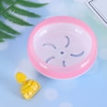 thumbnail image 2 of Miangastore 1 Pce 14 cm Polyvalent Grand Convient Hamster Souris Gerbille Rat Roue d'Exercice PP Disque de Course Petit Animal Jouet pour Animal de Compagnie (Rose), 2 of 8