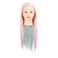 thumbnail image 1 of Cabeza de maniquí con trenzado de cabello, práctica de corte de cabello, peluquería, estilismo, cabeza de maniquí, luz roja, 1 of 14