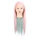 thumbnail image 1 of Cabeza de maniquí con trenzado de cabello, práctica de corte de cabello, peluquería, estilismo, cabeza de maniquí, luz roja, 1 of 14