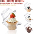 thumbnail image 4 of Caja para cupcakes Dockapa con tapa de cúpula alta transparente (100 unidades), 4 of 5