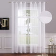 thumbnail image 2 of Rideau en Voile Transparent avec Oeillets, Rideau Aspect Transparent, 2 Pcs Blanc, 2 of 4