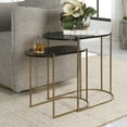 thumbnail image 4 of Uttermost Aztec Wood Nesting Tables in Ebony (Set of 2), 4 of 7