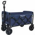 thumbnail image 4 of ExpandPro Foldable Utility Wagon Expandable Dual-Layer, 225lb Capacity All-Terrain Wheels, Collapsible Cart for Camping Grocery Sports Gardening Fishing, Dark Blue, 4 of 26
