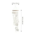 thumbnail image 5 of OFFIGAM White Shell Wind Bell Hanging Decor Perfect for Garden Patio and Home, 5 of 7