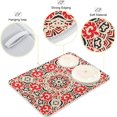 thumbnail image 3 of GZHJMY Dish Drying Mat Red Flower Pattern Absorbent Drying Pad Kitchen Heat Resistant Countertop Protector 18" × 24", 3 of 6
