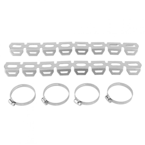 Cubierta antiescaldado del protector térmico del tubo del silenciador de escape apta para R1200GS F800GS F700GS F650GS (plata)