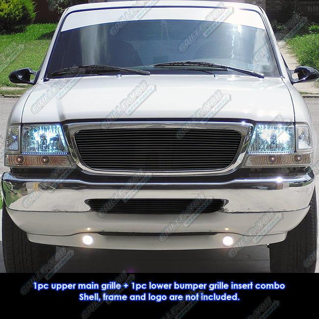 APS Compatible with 2001-2003 Ranger XLT 4WD Edge Billet Grille Combo F87954A
