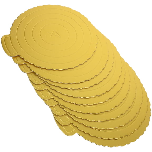10pcs Cake Boards Dessert Display Plates Paper Cupcake Display Trays Party Cake Holders(4 Inches)
