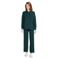 thumbnail image 2 of Time and Tru Women's and Women’s Plus Sweater Hoodie and Pants Set, Sizes XS-4X, 2 of 5