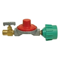 High Pressure Regulator 10 PSI - Brass Control, 1/4-in FNPT Outlet - Hoses & Regulators for Gas, Air & More