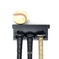 thumbnail image 4 of MWCSPORTSCOMPLEX Baseball Bat Rack Display Rack Wall Mount Black 3 Full Size Bats 2 Balls Holder, 4 of 5