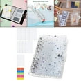 thumbnail image 4 of Carpeta de cuaderno de PVC A6 Sunnimix Sobre de presupuesto En efectivo Cubierta de planificador cuaderno de facturas Color blanco, 4 of 8