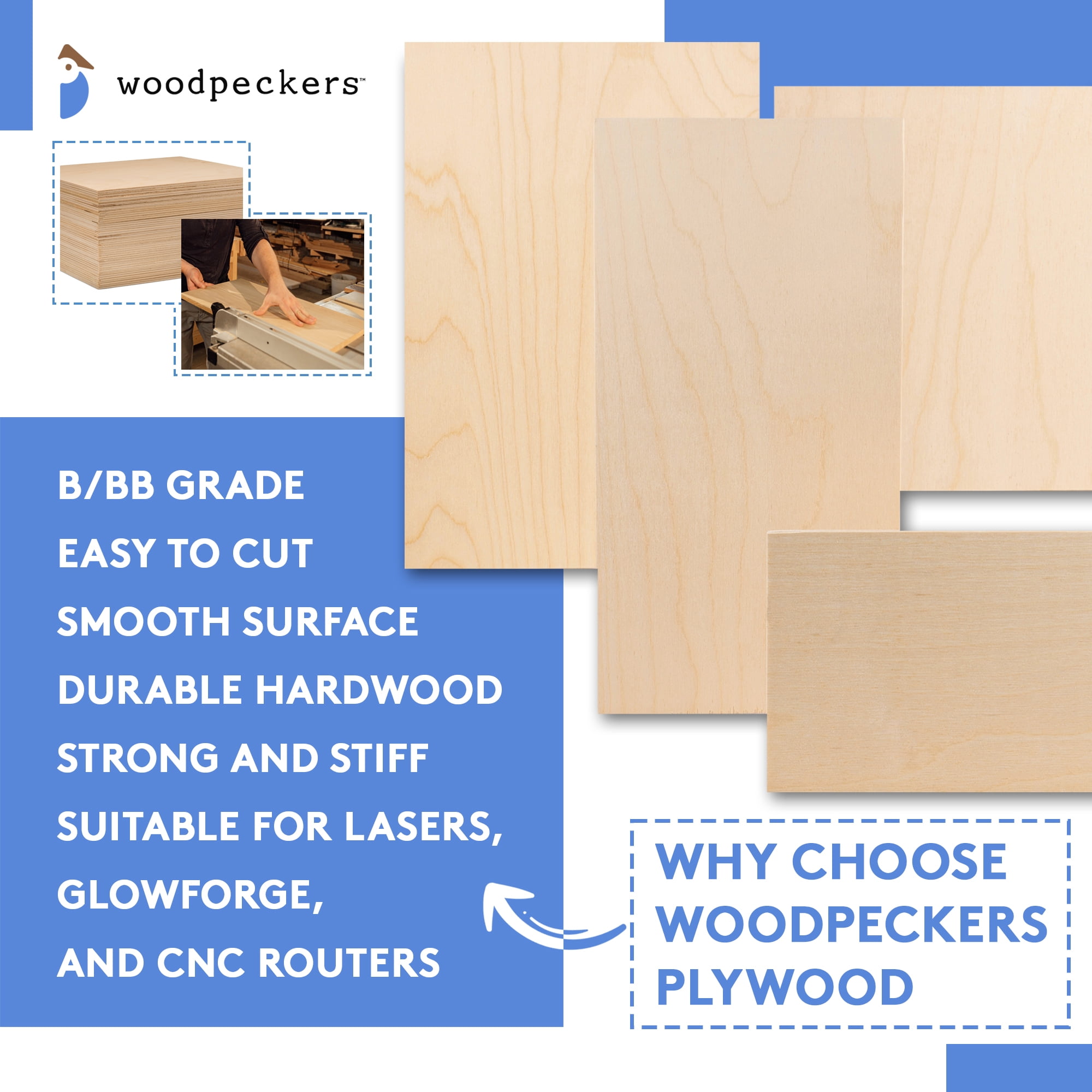 Birch Plywood 3mm - 12mm - CutLaserCut