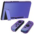 thumbnail image 5 of PlayVital Upgraded Glossy Dockable Case Grip Cover for Nintendo Switch, Ergonomic Protective Case for Nintendo Switch, Separable Protector Hard Shell for Joycon - Chameleon Purple Blue, 5 of 8