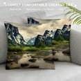 thumbnail image 3 of Chilfamy Fall Decor Clear Lake Nature Landscape Pillow Covers for Couch Sofa Indoor Outdoor Pillow Case Square 1PC 22x22in, 3 of 5