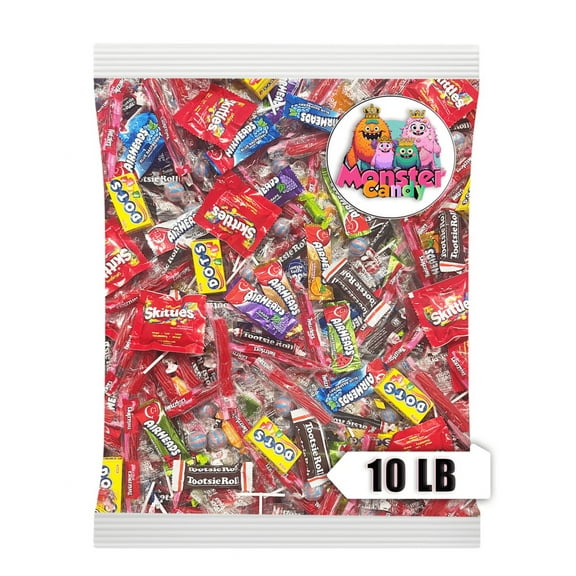 Party Favor Candy Mix - 10 lb Pinata Stuffers Candy Bulk - Goodie Bag Stuffers for Halloween - Candy Variety Pack - Bulk Candy Bags - Bulk Candy Individually Wrapped Candies - Halloween Candy