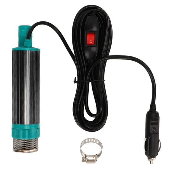12V Portable Electric Oil Water Extractor Pump with 5m Cable Transfer Fluid Diesel Kerosene for RV Trailer