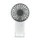 thumbnail image 2 of Mini ventilador portátil, silencioso, base plegable, recargable, regalo de verano blanco, 2 of 9