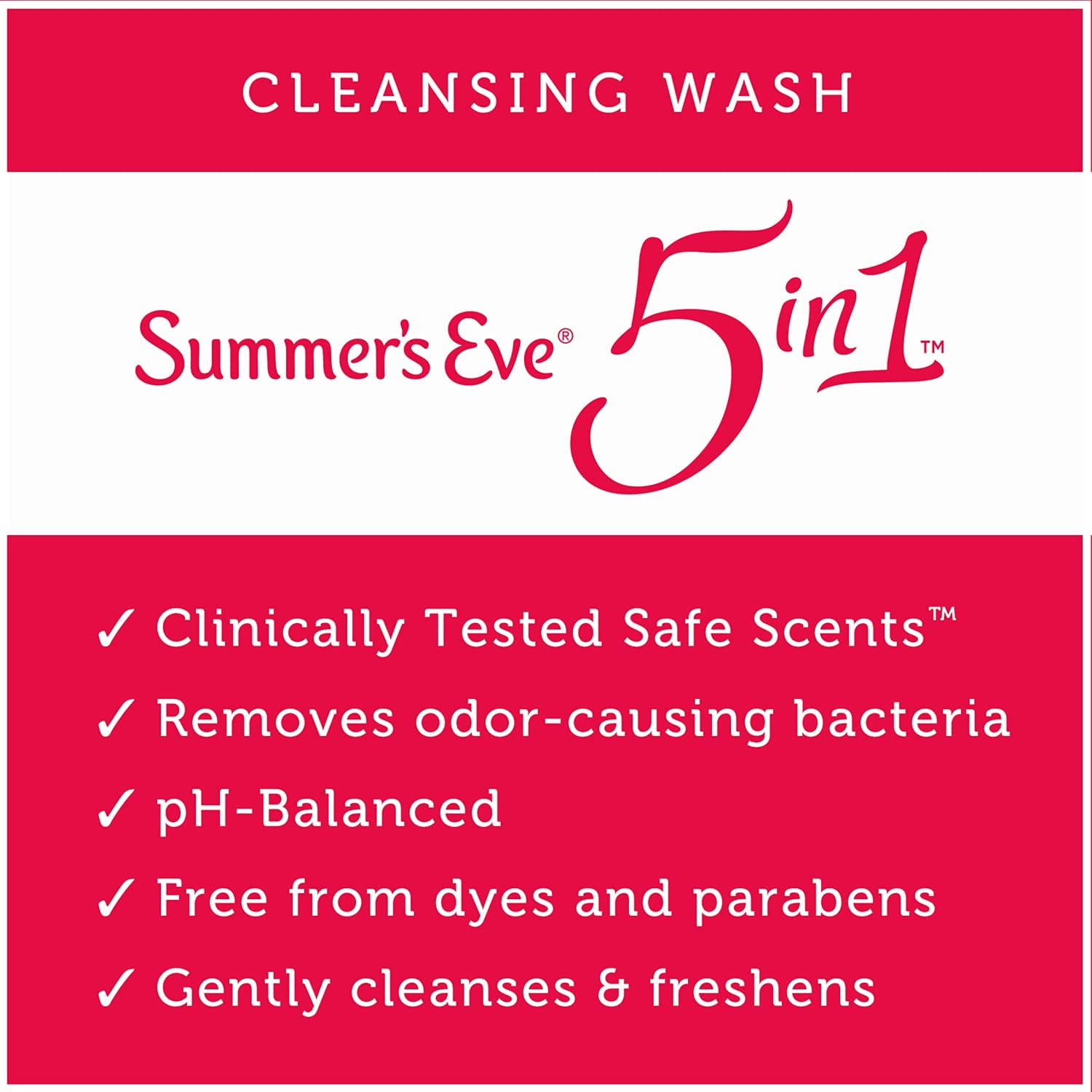 3 Pack Summer's Eve Cleansing Wash, Blissful Escape, 15 fl oz