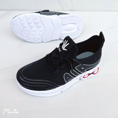 

BORKE Children s sneaker net in front of lacing non-slip breathable soft sole soft surface men and women children s shoes
