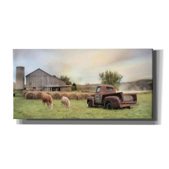 Epic Graffiti 'Tioga Country Farmland' by Lori Deiter, Canvas Wall Art, 24"x12"