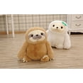 thumbnail image 2 of Perezoso Animal de peluche Peluche Oso perezoso Juguetes Regalo para niños Muñeca bebé, Juguete perezoso 15.7 '', Marrón y blanco Sailing Electrónica, 2 of 4