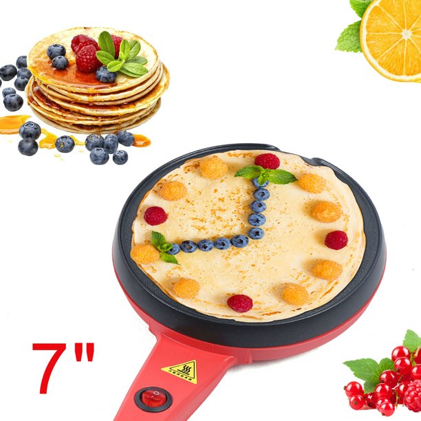 TFCFL 600W Electric Crepe Griddle Pancake Maker Hot Plate Pan Nonstick 110V
