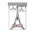 thumbnail image 2 of Ambesonne Black White Fitted Sheet & Pillow Sham Set, Paris France Tour, Twin, Black White, 2 of 3