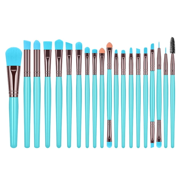 Pinceles de maquillaje, kit de maquillaje, pincel de maquillaje fluorescente, pincel de maquillaje, juego de herramientas de maquillaje de belleza, 20 piezas, pincel de maquillaje
