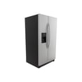 thumbnail image 2 of Amana ASD2575BRS - Refrigerator/freezer - side-by-side with water dispenser, ice dispenser - width: 35.5 in - depth: 34.6 in - height: 69.1 in - 24.5 cu. ft - stainless steel, 2 of 7