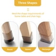 thumbnail image 6 of Flyshop 8PCS Durable Round Chair Leg Caps with Felt Pads Prevent Scratches Reduce Noise Protective Caps Felt Furniture Pads Floor Protectors, Transparent, X-Small: 14 to 20mm, 6 of 6