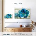 thumbnail image 3 of Elephant Stock Blue Poppy Poem Ii Wall Art - Horizontal Canvas Wall Art - Living Room Wall Decor - Floral And Botanical Canvas - Beige And Teal Decor By Nan - 24" x 16", 3 of 4