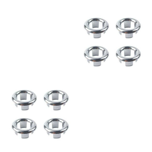 VONKY 4bags Convenient Circular Overflow Hole Cover - Easy Installation And Maintenance Ceramic Wash Basin Overflow Hole Cover Large Hollow 2Set