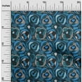 thumbnail image 2 of oneOone Viscose Chiffon Medium Blue Fabric Abstract Craft Projects Decor Fabric Printed By The Yard 42 Inch Wide, 2 of 4