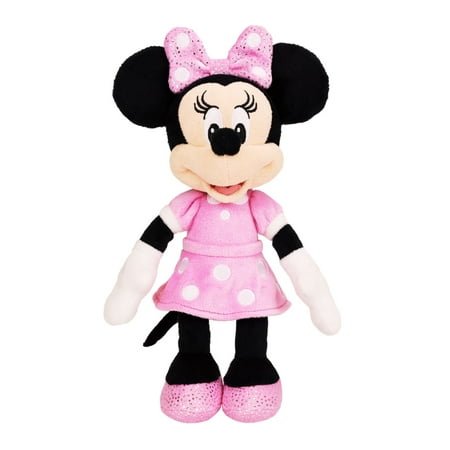 Disney Junior Mickey Mouse Bean Plush Minnie Mouse Stuffed Animal Collectible Disney Plush for Kids Ages 2 and up
