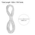 thumbnail image 2 of Uxcell Elastic Cord Heavy Stretch String Rope for Crafting DIY Sewing Hook Straps Camping Tie Down Strap White 2.5mm x 100m, 2 of 5